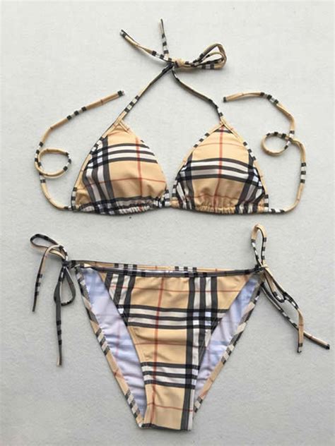 burberry bikini top replica|Burberry bikini model.